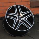 21x10 5x112 ET46 66.6 BLACK MACHINED AMG