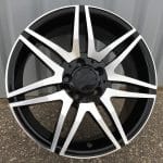 18x8  5x112 ET45 66.6  BY274  Black Polished MB  For MER