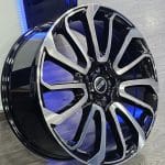 22x9.5 5x120 ET45 72.6 BLACK MACHINED RR