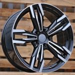 20x9.5 5x120 ET38 72.6 BY983 MB Black Polished BMW