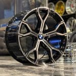21x9.5 5x112 ET43 66.6 BLACK MACHINED FACE