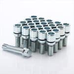20 SILVER Changeable star bolts 12x1,25 + Key