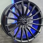 20x8.5 5x112 ET35 66.6 MATT BLACK MERC 1499 WL C3
