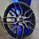 15x7 4x100 ET35 73.1 Black Machined Face