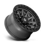 15x8 5x114.3 ET-19 72.6 FUEL COVER GUNMETAL BLACK RING