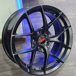 17x7.5 5x112 ET40 66.56  BLACK MATT BBS