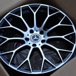19x9.5 5x112 ET43 66.56 BLACK MACHINE FACE