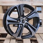 16x6.5 5X108 ET25 65.1 F5832 MB Black Polished