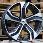 21x9 5x108 ET38.5 63.3 BLACK MACHINED C