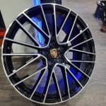 20x9 5x130 ET50 71.6 FE179 BLACK MACHINED NEW PORSCHE MESH