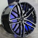 20x8.5 5x112 ET40 66.6 BLACK MACHINED