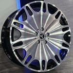 20x9.5 5x112 ET43 66.6 Brabus Monoblock M Platinum Edition hj0061 BLACK MACHINED WL SL01
