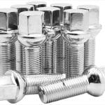 Set Of 10 HEX17 ball bolt M14x1.5 x45mm chrome  per unit