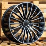 19x9 5x112 ET42 66.5 MACHINED BLACK
