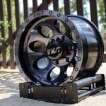 15x10 6x139.7 ET-44 110.1 Black Machined Face w/ Black Clear Coat