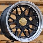 18x10  5x120 ET15 74.1 BLACK MACHINED LIP HAXER HX025