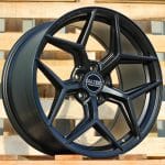 19x9.5 5x112 ET40 66.6 HX04F Black Half Matt HAXER HYBRID FORGED
