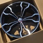 19x8 5x112 ET28 66.6 X3 BLACK MACHINED FACE