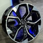 20x9 5x112 ET25 66.5 BLACK MACHINED FACE