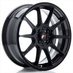 JR11 16x7 ET25 4x100 4x108 Gloss Black