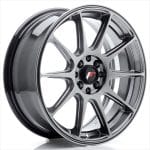 JR11 17x7 ET35 4x100 4X114.3 Hyper Black  3