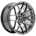 JR18 17x9 ET20 5x100 5x114.3 hyper Black