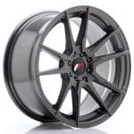 JR21 17x8 ET35 5x100 5x114 74.1 Hyper Gray