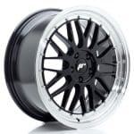 JR23 17x7.5 ET34 4x98 BLANK Gloss Black w/Machined Lip