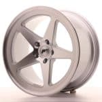18x9.5 5x112 ET40 Silver Machined Face