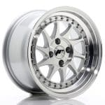 JR26 15x8 ET15 4x100 Silver Machined Face
