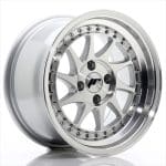 JR26 16x8 ET30 4x100 Silver Machined Face