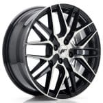 JR28 17x7 ET40 4x100 Gloss Black Machined Face SL2 WW1