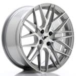 17x8 4x100 ET40 Silver Machined Face