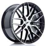 17x8 5x112 ET40 Gloss Black Machined Face