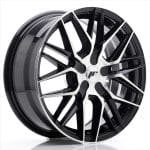 17x8 5X112 ET40 BLANK Gloss Black Machined Face