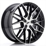 JR28 17x8 ET40 5X120 BLANK Gloss Black Machined Face