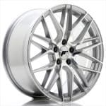 JR Wheels JR28 18x7.5 4x100 ET33 BLANK Silver Machined Face