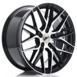 JR28 18x8.5 ET40 5x114.3 Gloss Black Machined Face