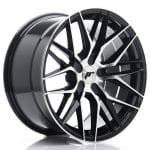 18x9.5 5x112 ET40 BLANK Gloss Black Machined Face