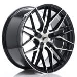20x10 5x112 ET40 BLANK Gloss Black Machined Face