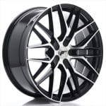 JR28 20x8.5 ET28 5X112 BLANK Gloss Black Machined Face