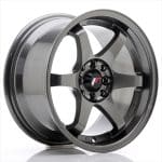 JR3 15x7 ET25 4x100 Gun Metal