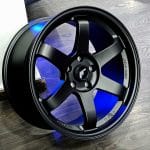 18x9.5 5x114.3 ET22 BLANK Custom Finish matt black