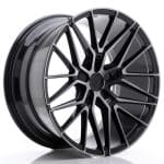 JR38 20x10 ET45 5x112 BLANK Black Brushed w/Tinted Face WL