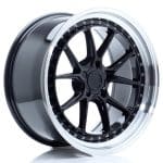 JR39 19x9.5 ET21 5x120 BLANK Gloss Black w/Machined Lip