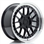 JR40 18x8.5 ET35 5X114.3 BLANK Glossy Black w/Machined Lip