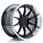 JR41 18x8.5 ET35 5X100 BLANK Glossy Black w/Machined Lip