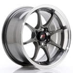 JR5 15x8 ET28 4x100 Gun Metal w/Machined Lip