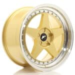 JR6 18x9.5 ET39 5x114.3 BLANK Gold w/Machined Lip