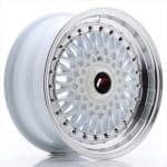 JR9 15x7 ET20 4x100 4X108 White w/Machined Lip